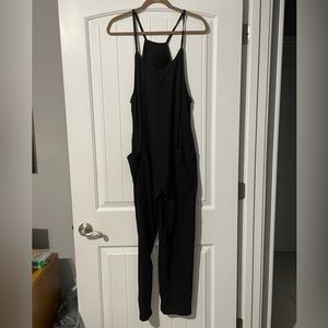 Women's Casual Sleeveless Baggy Jumpsuit Overalls with Pockets, Black, M NEW